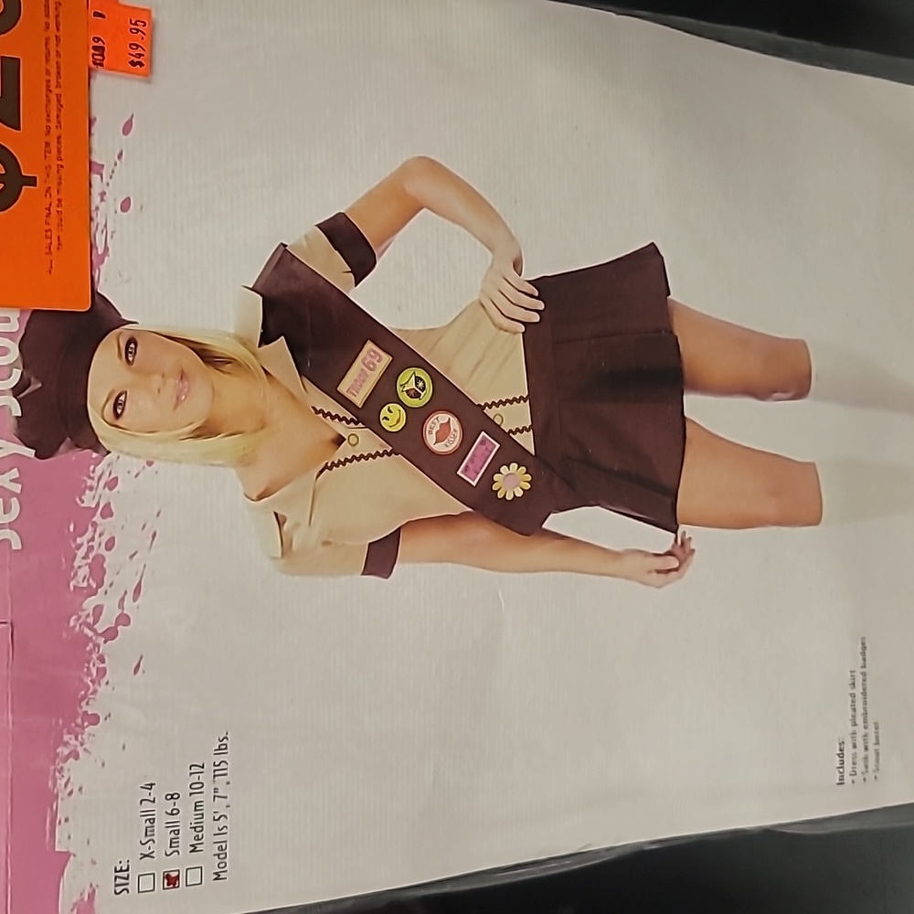 Sexy scout women's Adult Costume size medium